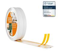 Plinthe Souple PVC Auto-Adhésive 25x15 mm - Bande de Finition et Joint d’Étanchéité Mur/Sol, blanc, 5 m - QUEST