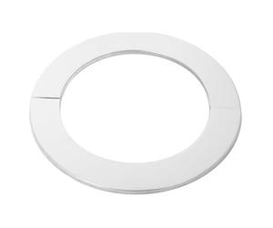 PLIXO Couvercle De Rosace Fendu en Acier Inoxydable 155 × 114 × 5mm Anneau De Garniture De Trou Mural pour Poêle Cheminée Tuyaux D'évent Trou De Moins De 114 Mm De Diamètre