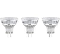 PLM 28977 - Projecteur à LED GU4, 1,8 W, 184 lm, 2 700 K, 36°, Lot de 3
