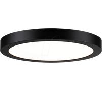 Paulmann Plafonnier Abia 70984 – LED 22 W blanc chaud (2700K) 2200 lm rond 300 mm noir mat