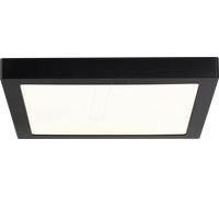 Paulmann Plafonnier LED Abia 70985 1x22W Carré 300x300 mm Noir mat Blanc chaud 2700K