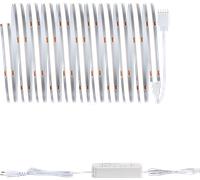 Paulmann 71124 MaxLED 500 Strip LED Full-Line COB angle 19W 600lm/m 480LEDs/m gradable 3m, Argent plastique 6500K bande LED extensible