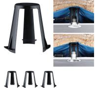 PLM 92399 - Entretoise pour luminaires encastrés 62 - 90 mm, noir, lot de 3
