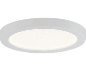 PLM 92945 - Panneau d'encastrement à LED Areo, 5 W, 4 3000 K, rond, blanc