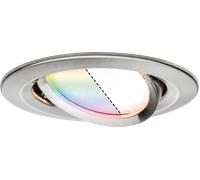 Paulmann Spot encastrable LED Nova Plus 92964 5,2 W RGBW ZigBee gradable fer brossé