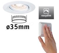 PLM 92970 - Éclairage encastré Mini Nova plus coin, 4,2 W, 2 2700 K, 15°, in