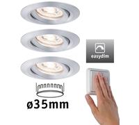 Paulmann 92975 EBL Nova mini Plus Coin Luminaire à LED encastrable jeu de 3 4.20 W aluminium
