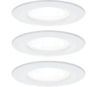 Paulmann Spot encastré LED Nova 92980 – 3x6,5W GU10 4000K Blanc dépoli