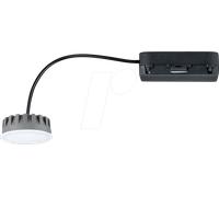 Paulmann Spot LED encastrable Nova Plus Coin – 6W, 470 lm, 2700K, satin, pour salle de bains