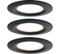 Paulmann Spot encastré Nova 93081 3x6 W LED Noir
