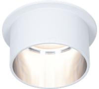 Paulmann Plafonnier encastrable Gil 93384 LED 1x6 W gradable sur 3 niveaux blanc-fer