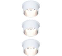 Paulmann Gil plafonnier 3x6 W blanc-fer 93385