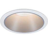 Paulmann Spot encastrable Cole 93398 LED GU10 10 W blanc mat, argent