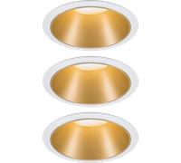 Paulmann Spot encastré Cole Coin 3x6,5 W blanc-doré 93406