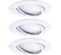 PLM 93422 - Éclairage encastré à base, 5 W, 2 3000 K, 20°, rond, Blanc, lot