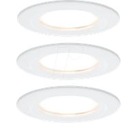 Paulmann Spot encastré Nova 3x6,5 W IP44 blanc 93460