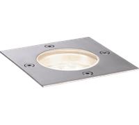 Paulmann 94227 Plug & Shine luminaire d'extérieur LED Encastré sol carré incl. 1x3,6 watts IP65 gradable extérieur Acier inoxydable luminaire de jardin Métal, plastique éclairage de jardin 3000 K
