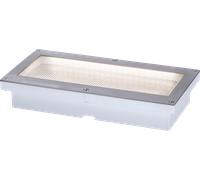 PLM 94239 - Lampe solaire LED, luminaire encastré au sol, argent, IP67