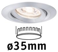 Paulmann 94296 EBL Nova mini Coin Luminaire à LED encastrable 4 W aluminium