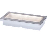 Ext 230v Encastré De Sol Brick 20x10cm 1,6w 160lm 2700k Détecteur Mvt Ip67
