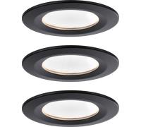 Paulmann Spot encastré LED Nova 3x6,5 W noir mat 94473