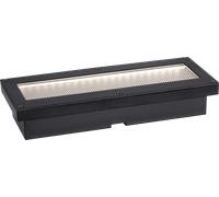 Paulmann Luminaire solaire encastré de sol Domenic IP67 3000 K 0,1 W Noir 20 x 8 cm