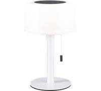 Paulmann 94606 Lampe à poser rechargeable à LED solaire Bartja IP44 2700 K Blanc USB-C batterie mobile lampe à poser
