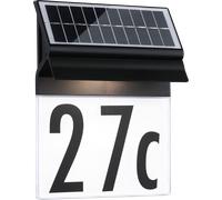 Paulmann Applique solaire LED numéro de maison Neda IP44 3000K Noir