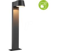 Ext 230v Borne Lumineuse Capea 6w 580lm 2200k Ip44 Aluminium Noir