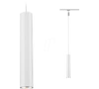 PLM 96958 - URail Pendel Catalejo, GU10, max. 10 W, dimm, chrome/blanc