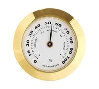 PLMN Hygromètre analogique rond en verre pour cave à cigares 38 mm