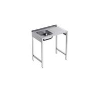 Plonge avec Bâti en inox Profondeur 500 Egouttoir Droite - - - Acier inoxydable 1000x500x500xmm