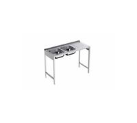 Plonge avec Bâti en inox Profondeur 500 Egouttoir Droite - - - Acier inoxydable 1200x500x500xmm