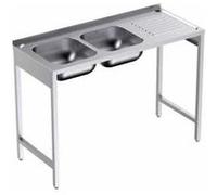 Plonge avec Bâti en inox Profondeur 500 Egouttoir Droite - Distform - - Acier inoxydable 1200x500x500xmm inox G