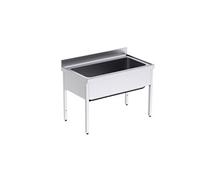 Plonge en Inox avec Bâti 1 Bac Grande Capacité Gamme 700 - Distform inox G