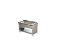 Plonge Grand Evier avec Etagère et Panneaux Latéraux - Gamme 700 - - - Inox AISI430 1800x700x850mm