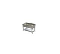 Plonge Grand Evier - Gamme 600 - - - Inox AISI430 1400x600x850mm