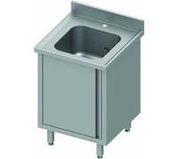 Plonge Inox Avec 1 ou 2 Eviers - Sans Egouttoir - Gamme 700 - Stalgast - - Acier inoxydable700x700Battante x700x900mm