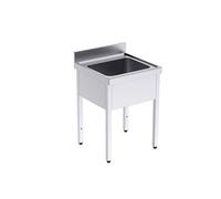 Plonge Inox avec Bâti Gamme 600 - - - Acier inoxydable 600x600x600xmm
