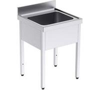 Plonge Inox avec Bâti Gamme 600 - Distform - - Acier inoxydable 600x600x600xmm inox G