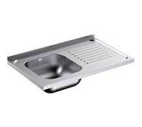 Plonge Inox avec Evier et Egouttoir Droite Profondeur 500 - Distform - - Acier inoxydable 1200x500x500xmm inox G