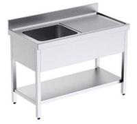 Plonge Inox Professionnelle avec Egouttoir et Etagère Gamme 700 -