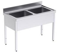 Plonge Inox Professionnelle Double Gamme 600 - Distform - - Acier inoxydable 1200x600x600xmm inox G