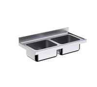 Plonge Inox Simple avec deux Bacs Gamme 700 -