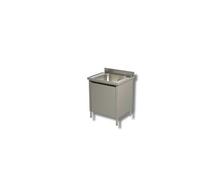 Plonge Inox sur Meuble Porte Battante - Gamme 700 - - - Inox AISI430 800x700x850mm