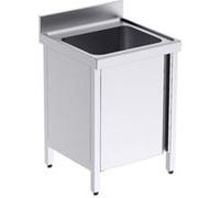 Plonge Professionnelle en Inox Gamme 700 avec Portes - Distform inox G