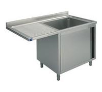 Plonge Sur Armoire Avec Porte Battante, Place Pour Lave-Vaisselle, 1 Bac à Droite, 1400X700 mm - Virtus - - 1400x700x850mm G