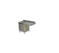 Plonge sur Meuble Porte Battante Emplacement Lave Vaisselle à Droite - Gamme 600 - - - Inox AISI430 1200x600x850mm