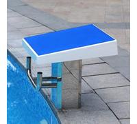 Plongeoir de Piscine,Plateforme de Saut en Acier Inoxydable avec Surface AntidéRapante,Capacité de Charge de 280 Kg (600 Lbs),Plateforme Professionnelle InclinéE à 15° pour Piscines et CompéTition