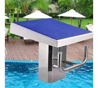 Plongeoir pour CompéTition de Natation,Plongeoirs de Piscine Bloc de DéPart en Inox,Surface AntidéRapante InclinéE à 15°,Supportant Jusqu'à 600Lbs/280kg pour Les Piscines IntéRieures et ExtéRieures